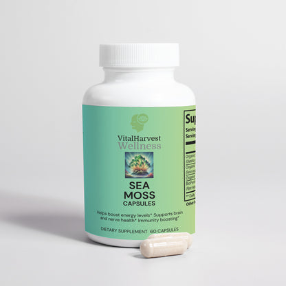 Sea Moss Supplement with Bladderwrack &amp; Burdock Root – Support Overall Health