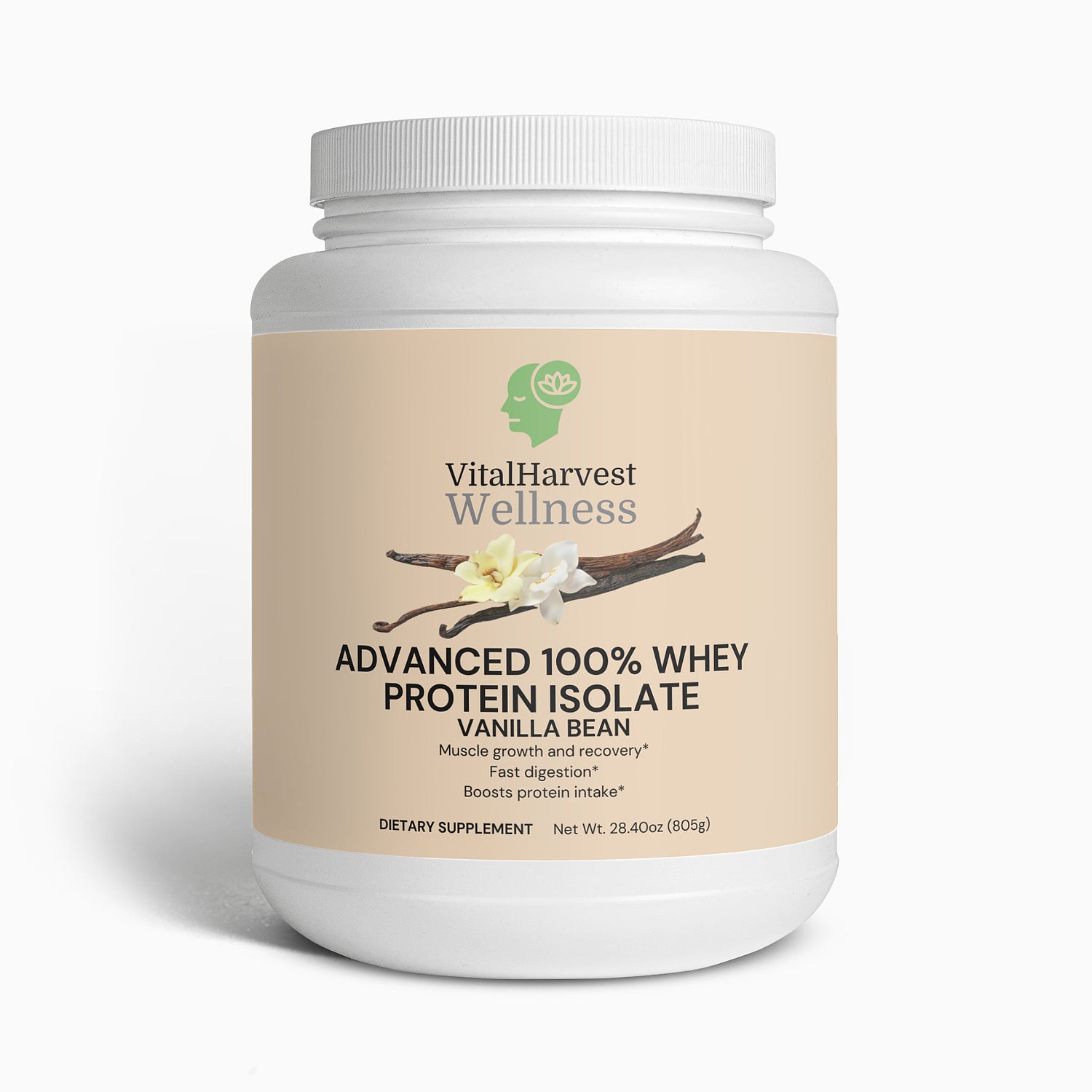 Advanced Dairy-Free 100% Whey Protein Isolate – Creamy Vanilla