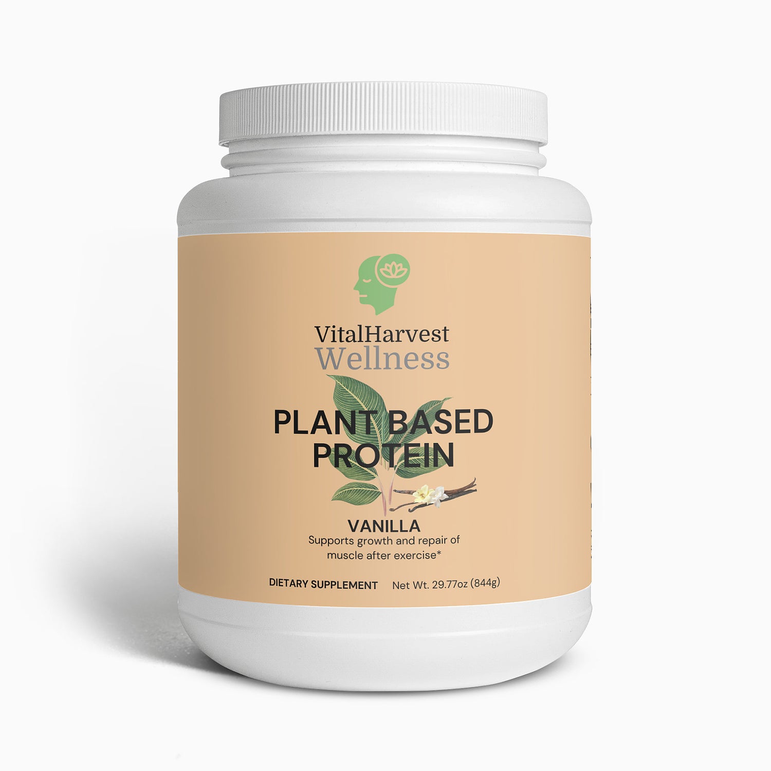 Plant Protein Powder (Vanilla) – Premium, Dairy-Free, and Gluten-Free