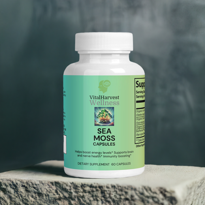 Sea Moss Supplement with Bladderwrack &amp; Burdock Root – Support Overall Health